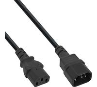 InLine 16603A Black IEC Extension C13 to C14 0.3m Power Cord