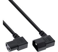 InLine 16630A Power Cable Cold Equipment Extension, C13 to C14, 90° Angled, 3m