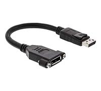 InLine 17100I DisplayPort Adapter Cable DisplayPort Male to Female for Installation 0.2m
