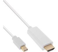 InLine 17174I Mini DisplayPort to HDMI Converter Cable 4K2K with Audio White 0.5m