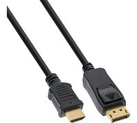 InLine 17186 DisplayPort to HDMI Converter Cable, Black, 0.5 m