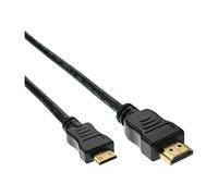 InLine 17454P 0.5 m Gold Plated HDMI Mini Cable USB-A Male to Black