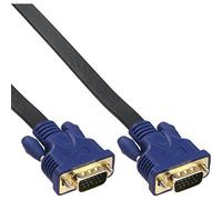 InLine® 17710 °F S-VGA Flat Cable 15-Pin HD Male to Male 3 m Black
