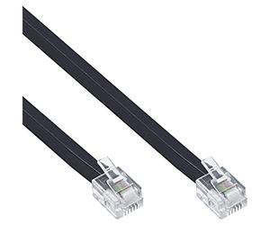 InLine 18844N Modular Cable RJ11 Male/Male 4 Core 6P4C 6 m