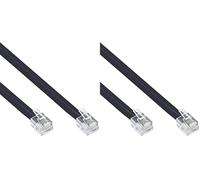 InLine 18849 Modular Cable RJ12 Plug to Plug 6 Wire 6P6 °C 20 m (Pack of 2)