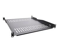 InLine 19 Inch Shelf, 550 mm, 50 kg, 1U, RAL 9005 Black, 19114G