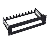 InLine® 19106A Circuit Breaker Strip 3U with Depth Adjustable DIN Rail