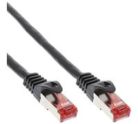 InLine 1m Cat6 Crossover Network Cable Black - Network Cables (1m, RJ-45, RJ-45, Black)