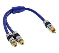 InLine 25cm Premium 1x Cinch to 2x RCA Jack Cinch-Y Cable