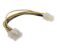 InLine 26633 0.20m Black/Yellow power cable - Male/Female