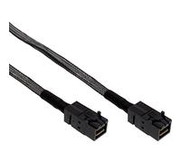 InLine 27625B Cable Mini SAS HD SFF 8643 with Side Band 1 m