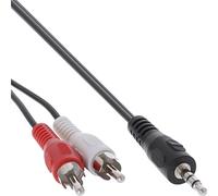 InLine 2m 2x RCA Male to 3.5mm Male Stereo Audio Cable