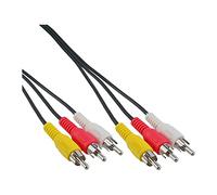 InLine® 2m 3x RCA Male to Male AV Cable