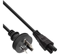 InLine® 2m Argentinia/Australia AC Power Cord for Notebook - Black