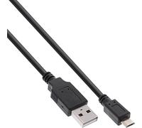 InLine 31720Q Micro USB 2.0 Cable, Fast Charging Cable, USB-A Male to Micro-B Male, Black, 2 m