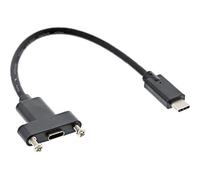 InLine 33441G USB 3.1 Adapter Cable Male C to Female C 0.2 m