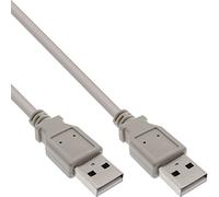 InLine 34310H USB 2.0 Cable A to A Beige 1 m