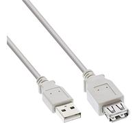 InLine 34610X USB 2.0 Extension Cable Type A Male to HDMI Female 1 m Beige/Grey