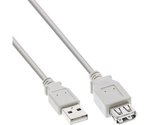 InLine 34610X USB 2.0 Extension Cable Type A Male to HDMI Female 1 m Beige/Grey