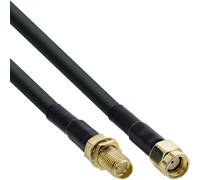 InLine 40860 A WLAN Cable R-SMA (F) - R-SMA plug to R-SMA (F) - R-SMA Connector 10 m