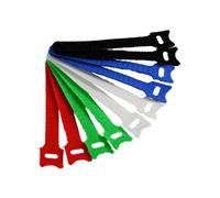 InLine 59943E Colourful Cable Ties (Multicoloured, 15 cm, 12 mm) - Hook and Loop Cable Ties Straps
