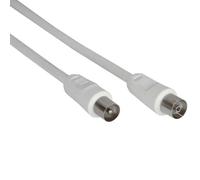 InLine® 5m 2X Shielded >75dB Antenna Cable - White