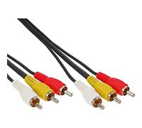 InLine 5m 3x RCA Male to Male Audio/Video Cable