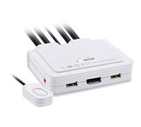 InLine 63613I KVM Switch 2-Way DisplayPort 1.2 4K USB with Audio Integrated Cable