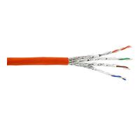 InLine® 70050I Low Smoke Zero Halogen Ethernet Cable Cat. 7 S/FTP (PIMF) 4 x 2 x 0.58 AWG23, 1200MHz, 50 m - Orange