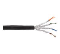 InLine® 70050P Outdoor Installation Cable 7 A, S/FTP (PIMF) (4 x 2 x 0.58 AWG23 Copper, 1200MHz, Polyethylene 50 m Black