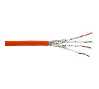 InLine 70100I Low Smoke Zero Halogen Ethernet Cable Cat. 7 S/FTP, PiMF, 4 x 2 x 0.58 AWG23, 1200MHz, 100 m Orange