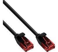 InLine 71211S Slim Patch Cable U/UTP Cat.6 1 m Black