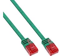 InLine 71601G Patch Cable Flat U/UTP Cat.6 Green 1 m