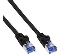 InLine 71801S Flat U/FTP Patch Cable 1 m Black
