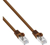 InLine® 72533 K SF/UTP Patch Cable (0.3 m) Brown