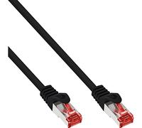 InLine 76133S Patch Cable, S/FTP (PiMf), Cat.6, 250 MHz, PVC, CCA, Black, 0.3 m