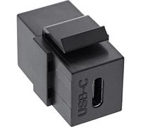 InLine 76201Z USB 3.1 Keystone Snap-in Insert, USB-C Female/Female, Black