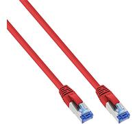 InLine 76811R Patch Cable/S/FTP (PiMf) / 500 MHz/Category 6A / 1m / Red