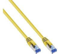 InLine 76815Y Patch Cable S/FTP (Pimf) Cat.6A 500 MHz Halogen- Copper 15 m Yellow