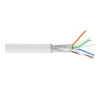 InLine® 76899 W S/FTP Patch Cable 500 MHZ Halogen-Free Copper 100 m White