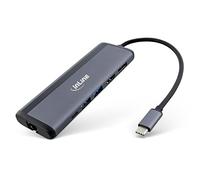 InLine 8-in-1 USB-C Multihub, Docking Station, 8K HDMI & DisplayPort, 1x USB-C PD 3.0 100W, 2x USB-A Data, Ethernet, microSD & SD, MST, for Laptop, PC, MacBook and More, 33278B