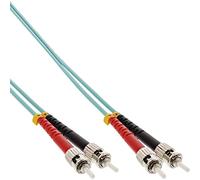 InLine® 81515O LWL Duplex Cable ST/ST 50/125µm, OM3 15 m