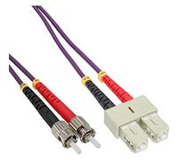 InLine® 82515P LWL Duplex Cable SC/ST 50/125µm, OM4, 15 m