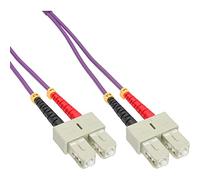 InLine 83525P Fibre Optic Duplex Cable, SC/SC, 50/125µm, OM4, 25 m