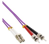InLine 88504P LWL Duplex Cable LC/ST 50/125µm, OM4/0.5 m