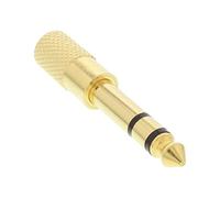 InLine 99305P Audio Adapter, 6.3 mm Jack Plug to 3.5 mm Jack Socket, Stereo, Gold