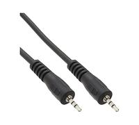 InLine 99936 °F Jack Cable 2.5 mm Stereo Male/Male 2 m Black