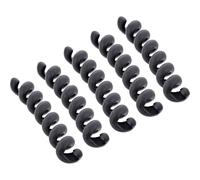 InLine Cable Spiral Cable Manager 1-Way for Bundling Cables in the Office or on the Go Flexible and Reusable Black 100 x 16 mm Pack of 5 59972D