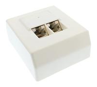 InLine® Cat. 5e connection box 100 MHz, 2 x RJ45 Bu AP