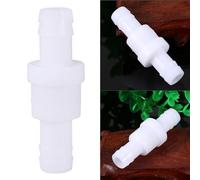 Inline Check Valve 12mm Durable Non Return Backflow Control for Fuel line Water Pump Plastic White Hose Barb one Way Valve 1 Pack